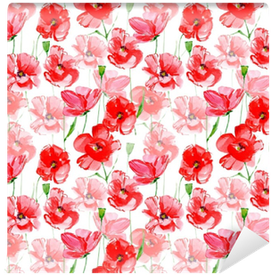 Floral Seamless Pattern - Watercolor Painting (400x400)