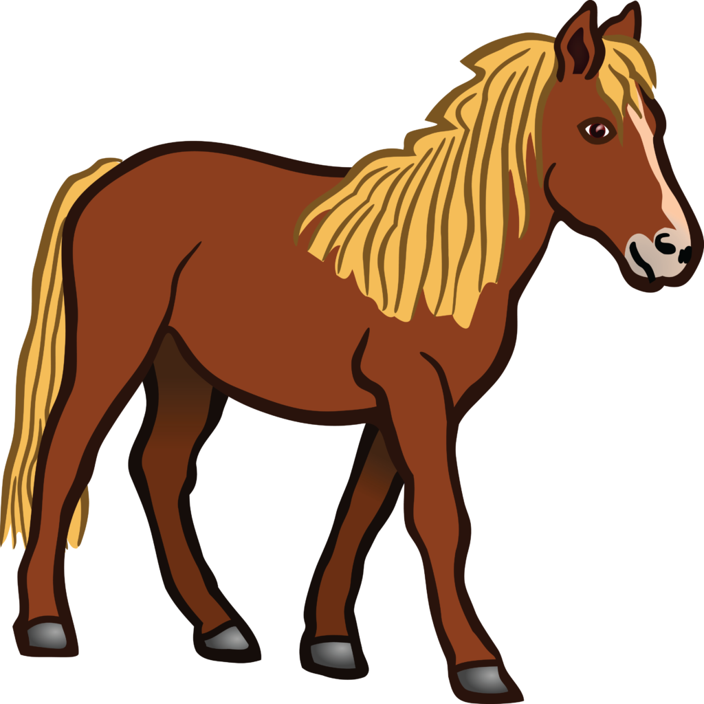 1495 Free Clipart Of A Horse Drawing - Objects That Starts With Letter H (1024x1024)