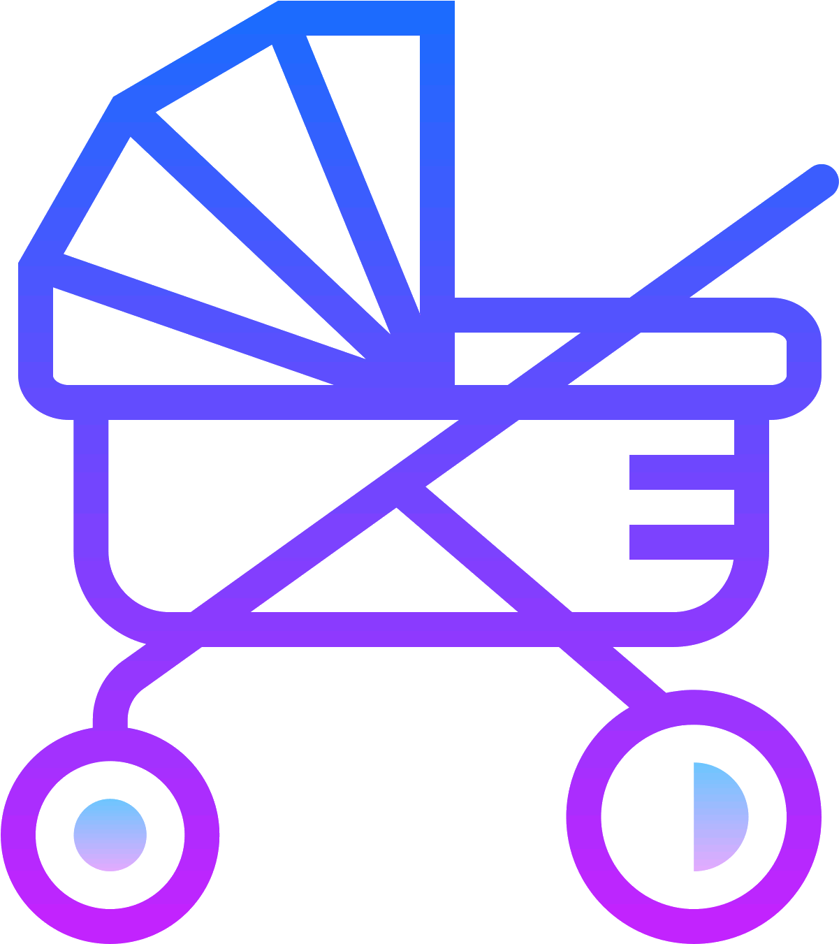 Stroller Icon - Icon (1600x1600)