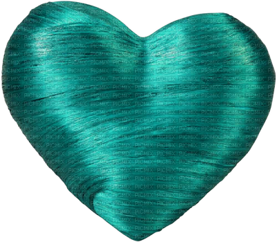 Minou Turquoise Heart Turkos Hjärta - Heart (400x350)