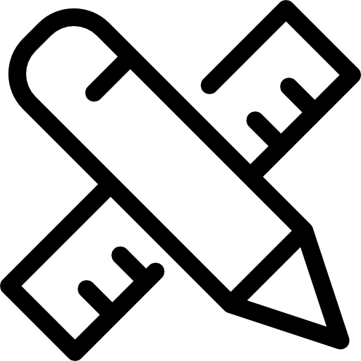 Ruler And Pencil Free Icon - Scale Icon Architect (512x512)