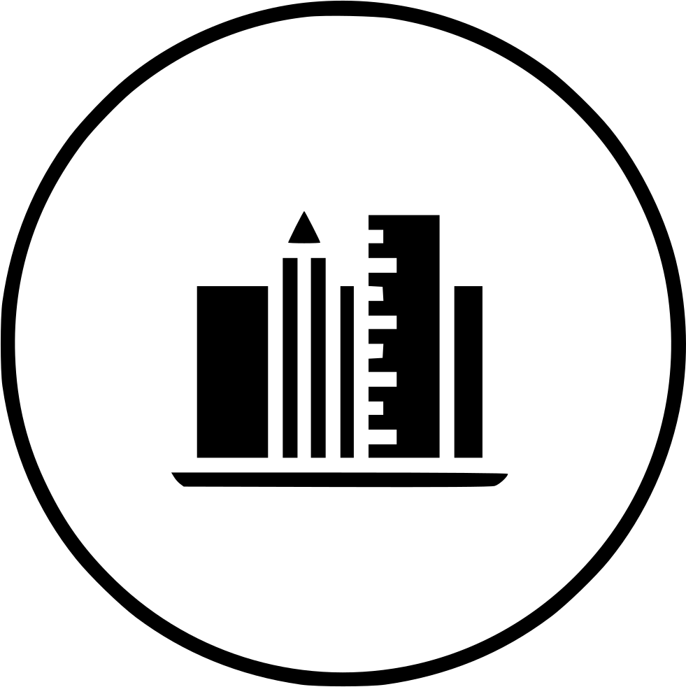 Pencil Ruler Laptop Device Drawing Design Comments - Symbole Gare Routière (981x982)