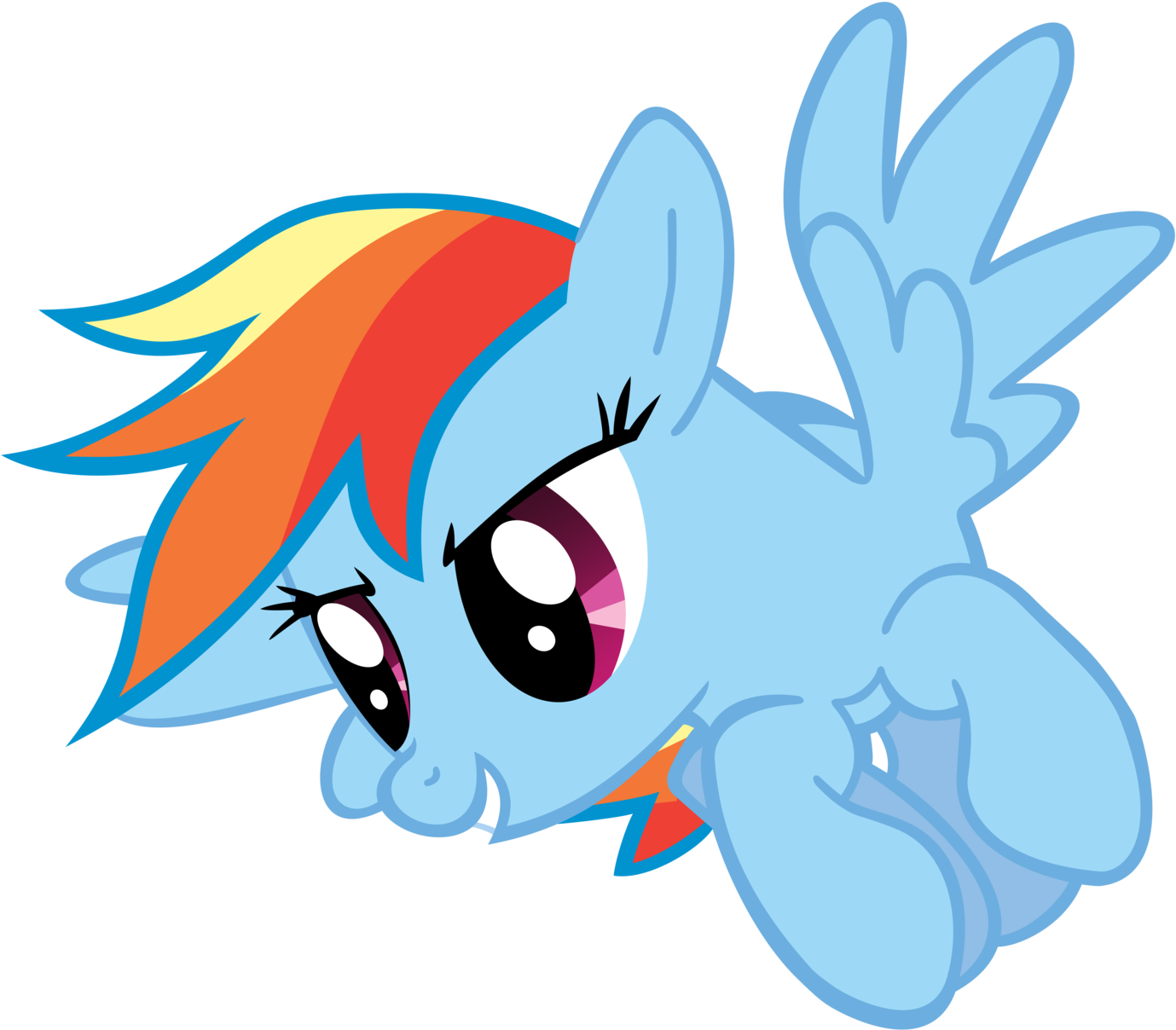 Rainbow Dash Flying Png - Rainbow Dash Flying Fast (1600x1305)