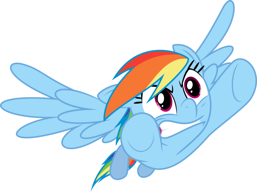 Angry Rainbow Dash Coming At You By Yetioner - Rainbow Dash Flying Angry (1024x765)
