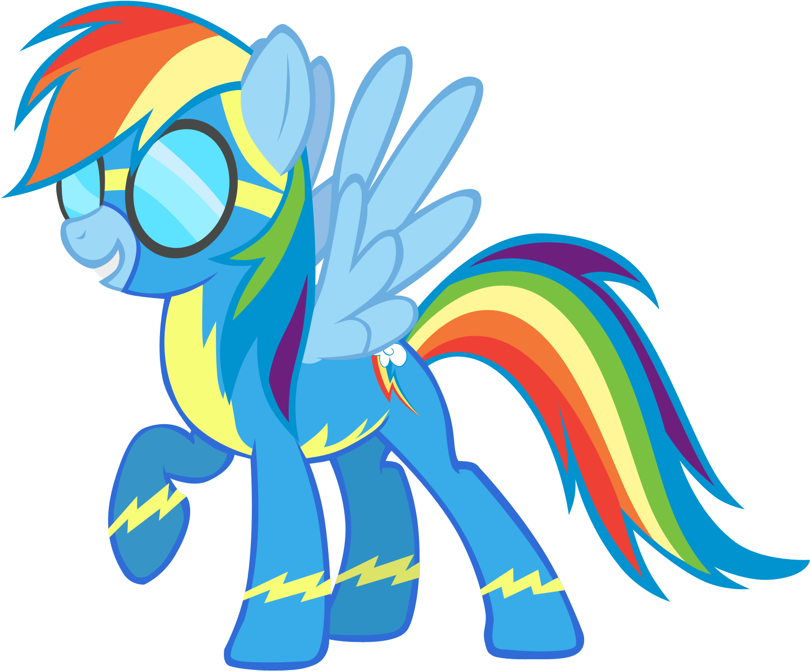 One Day Joining Their Elite Flying Group - My Little Pony Rainbow Dash (1600x1513)