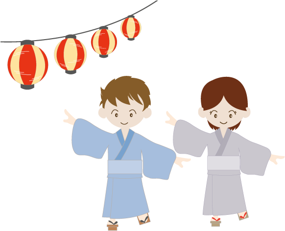 2018 New Year - 盆踊り イラスト (640x480)