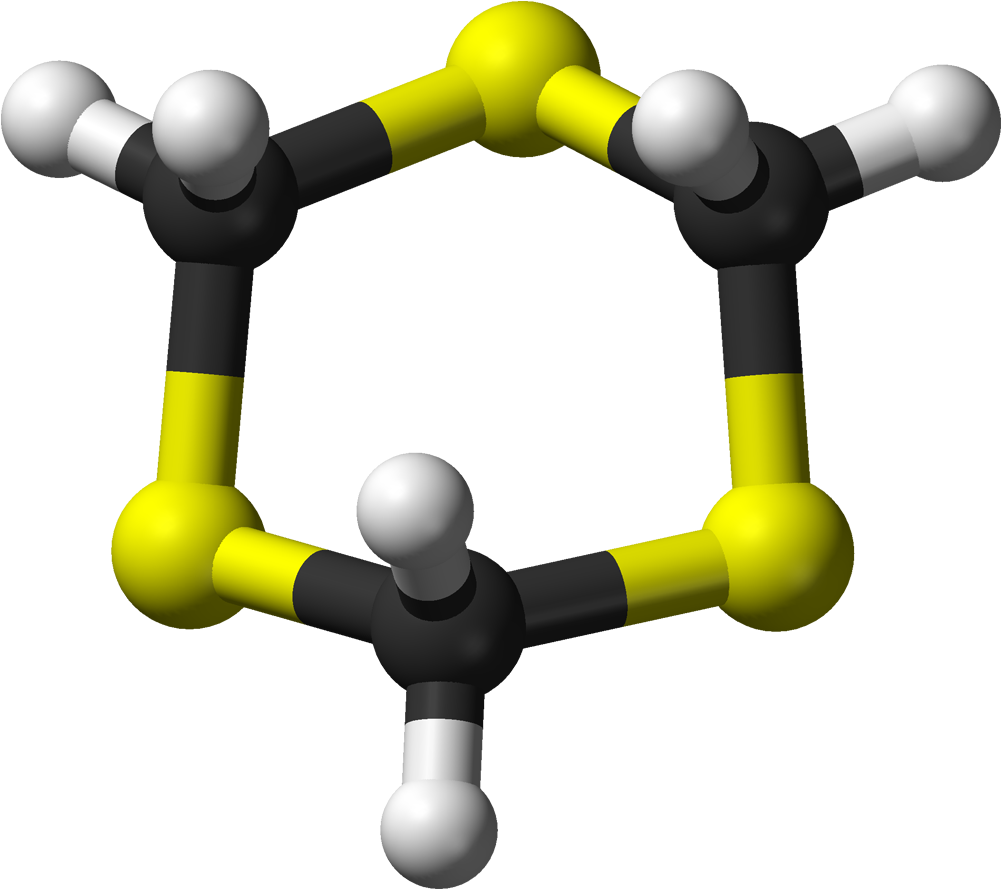 1,3,5 Trithiane From Xtal 3d - Thioacetone Atome (1100x988)