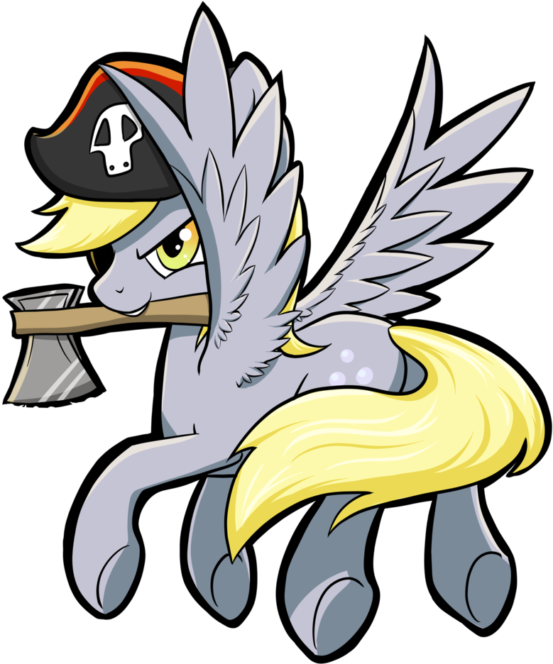 Enati-ora, Axe, Derpy Hooves, Female, Hat, Mare, Mouth - Cartoon (1034x1024)