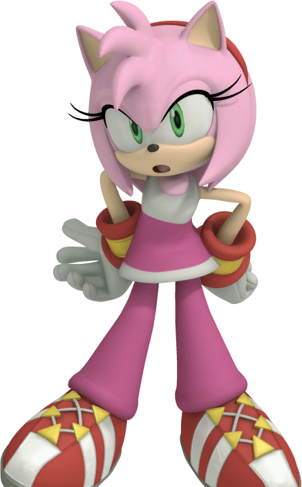 Source - - Amy Rose Sonic Free Riders (437x705)