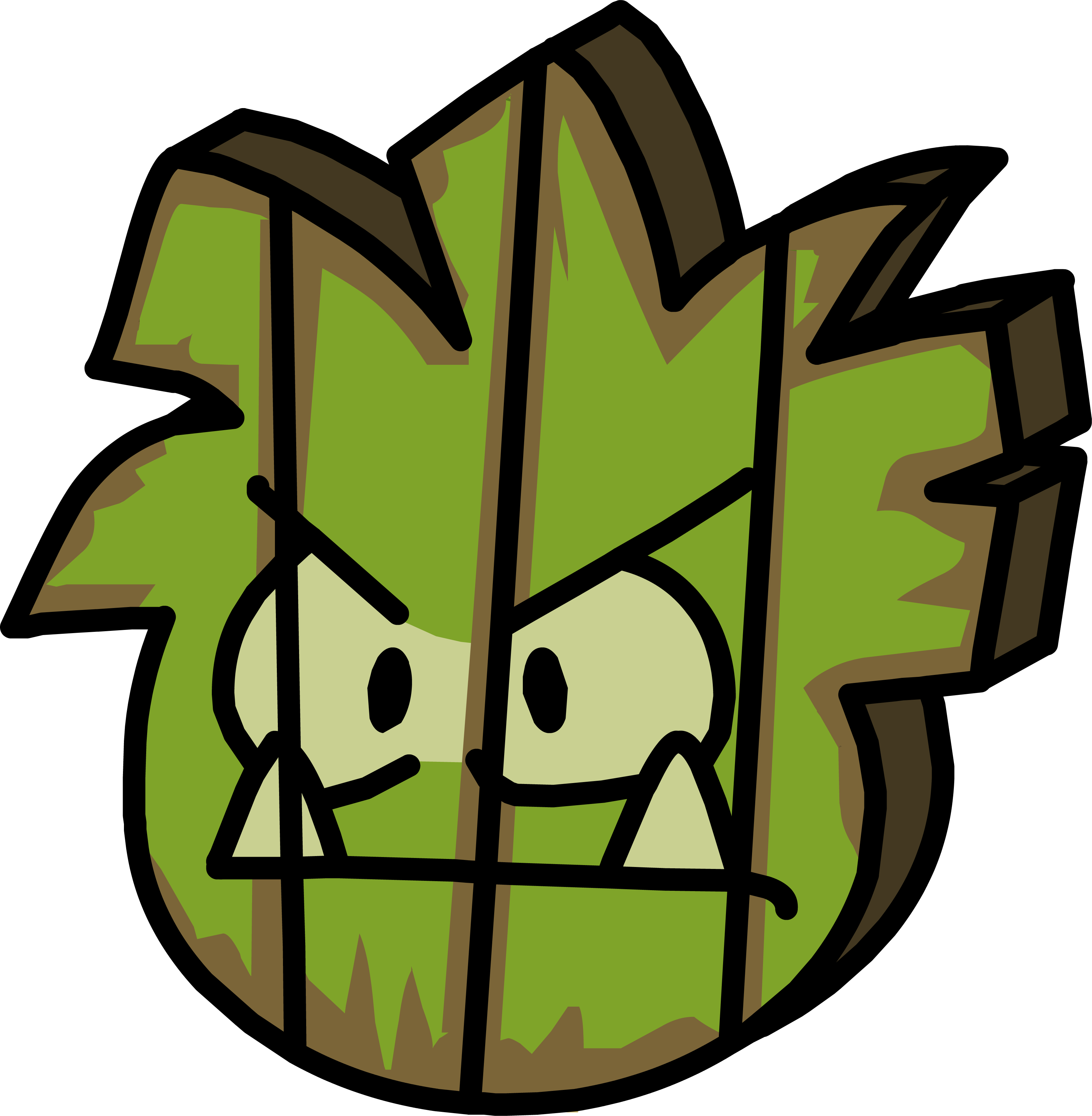 Ogre Puffle Head - 100 (3392x3469)