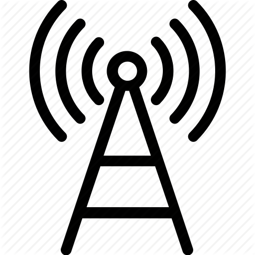 Antenna Clipart Mobile Tower - Logo Wifi Tower Png (512x512)