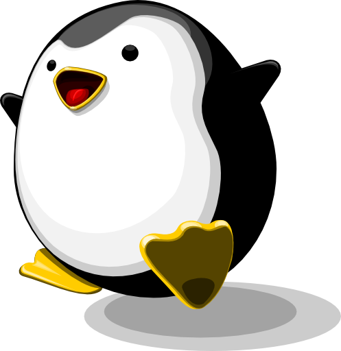 Happy Tiny Tux By Cisoun - Portable Network Graphics (497x512)