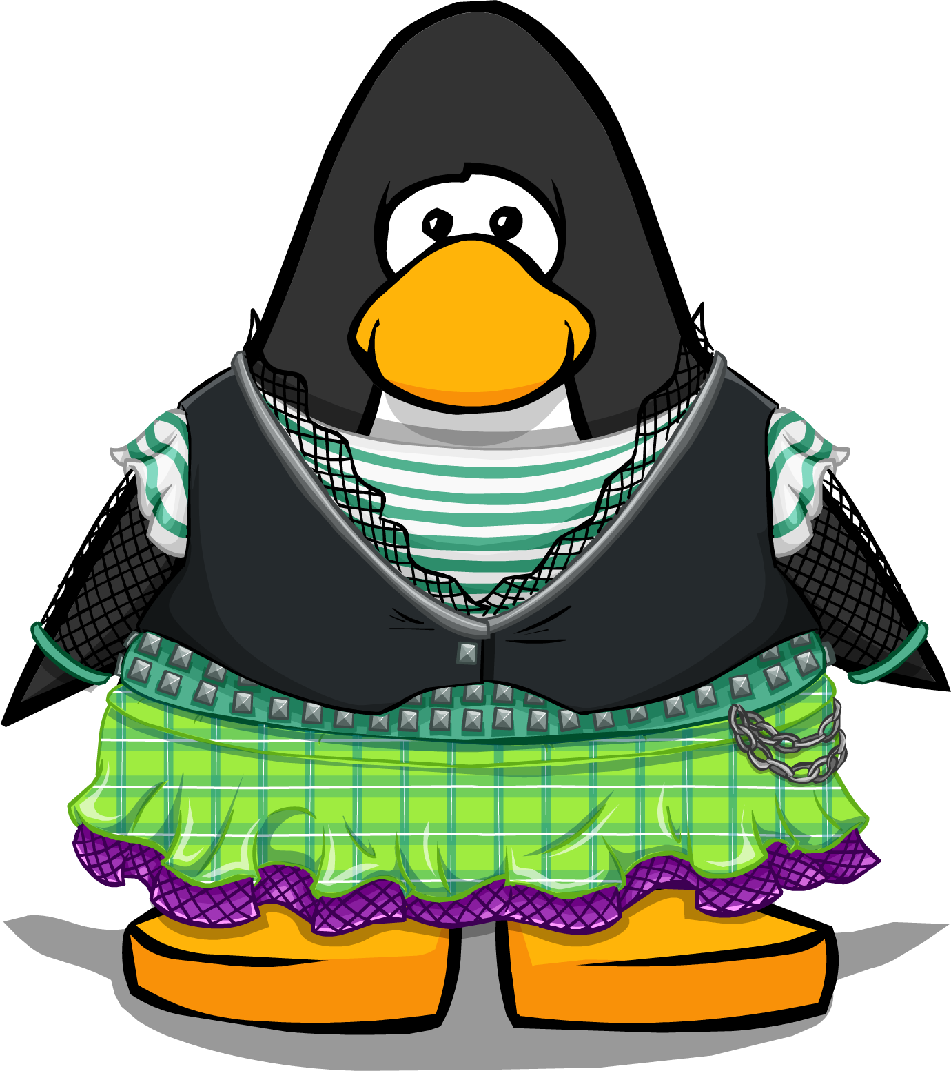 Happy Punk O'ween Pc - Club Penguin Boa (1380x1554)