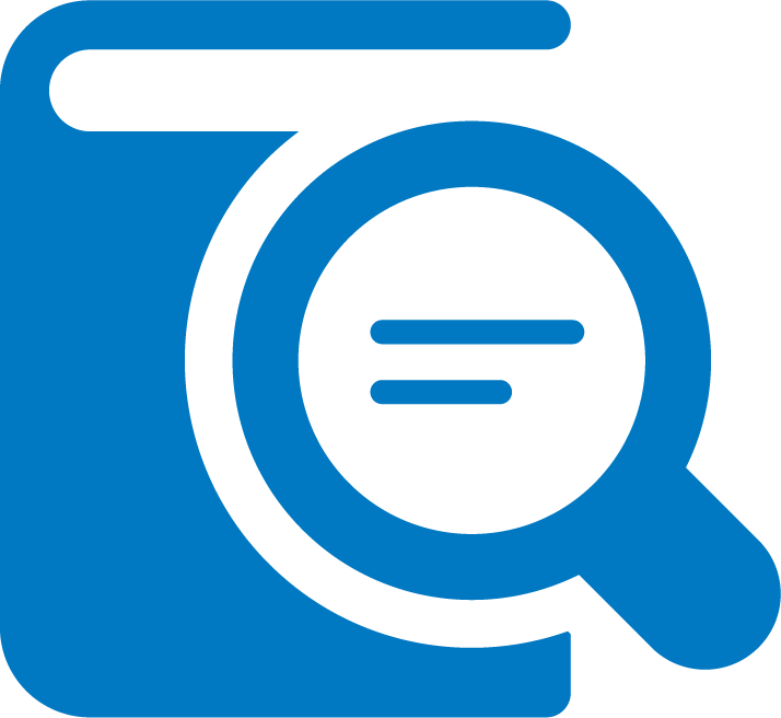 Web Icon Blue - Content Search Icon (714x656)
