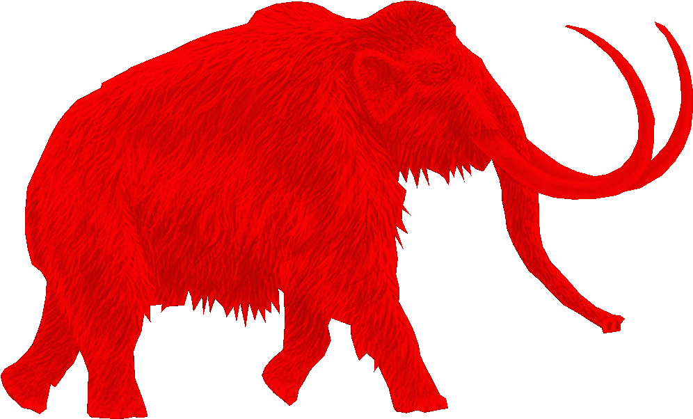 Mammoth Clipart Transparent - Big Wooly Mammoth Funny Humor Geek Tablet - Ipad 2nd, (1049x648)