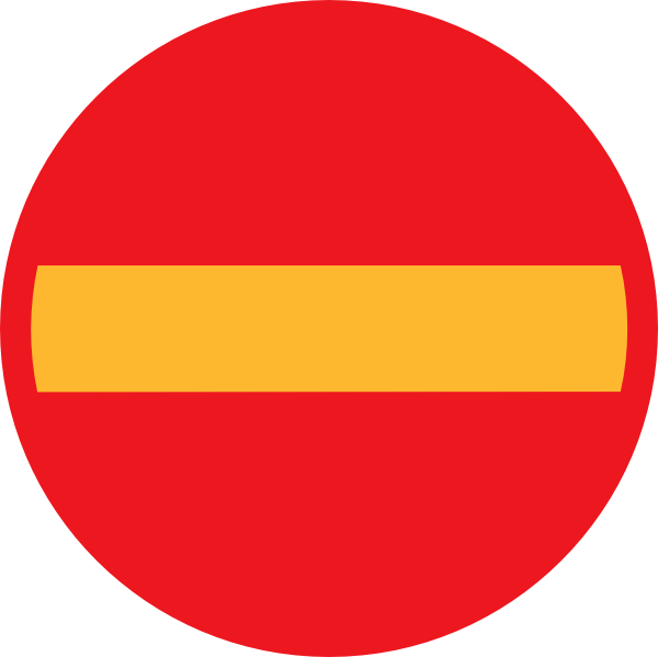 Free Vector No Entry Clip Art - Covent Garden (600x599)