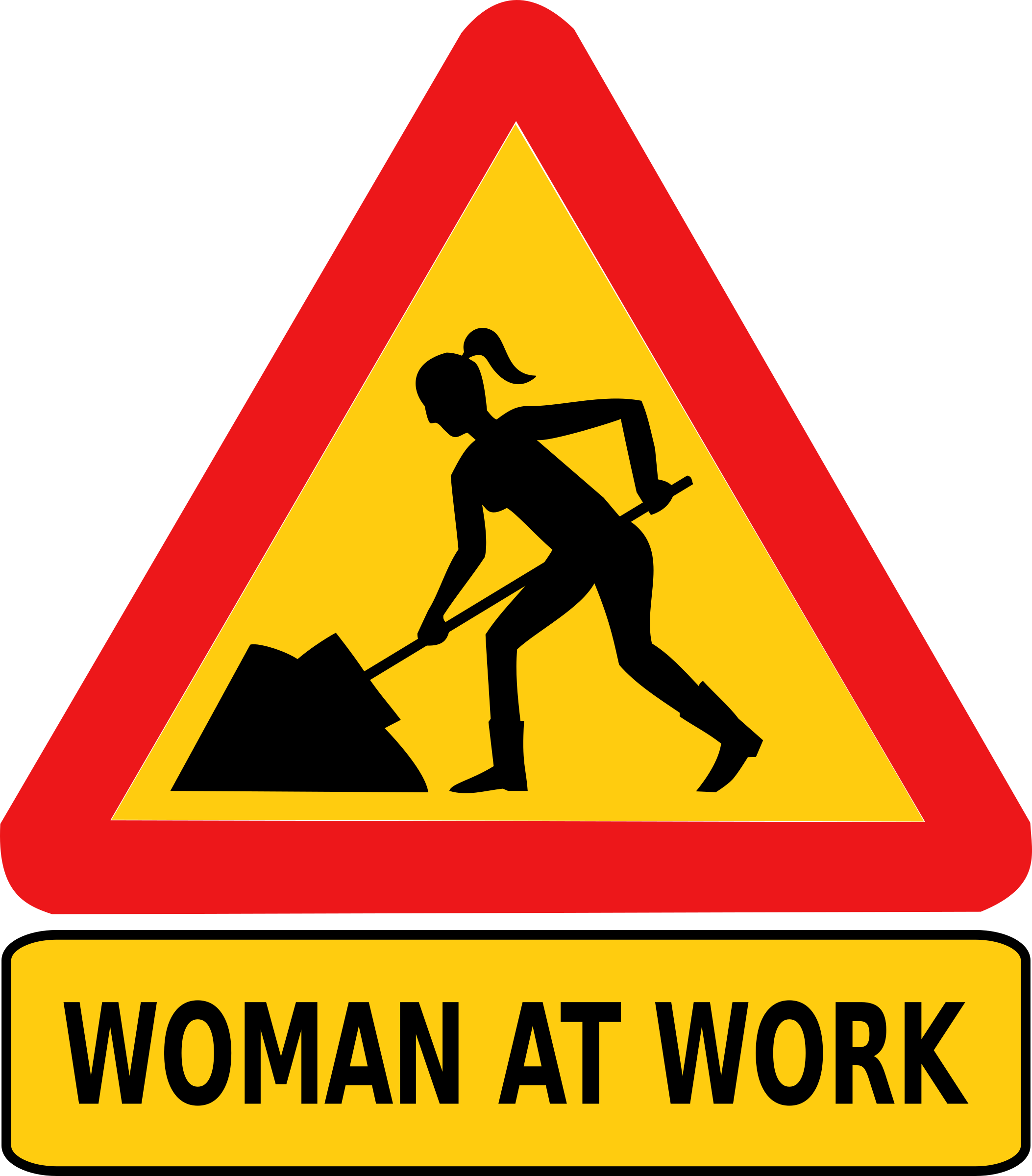 Big Image - Woman At Work Sign (2106x2400)