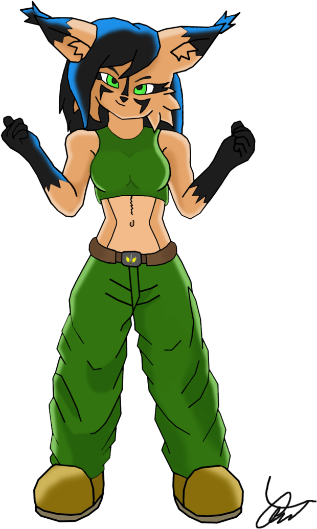 Nicole The Lynx By Charles W - Cartoon (736x1086)