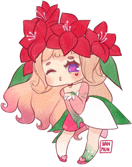 Red Lion Amaryllis Extra Art By Mmxii - Cartoon (600x600)