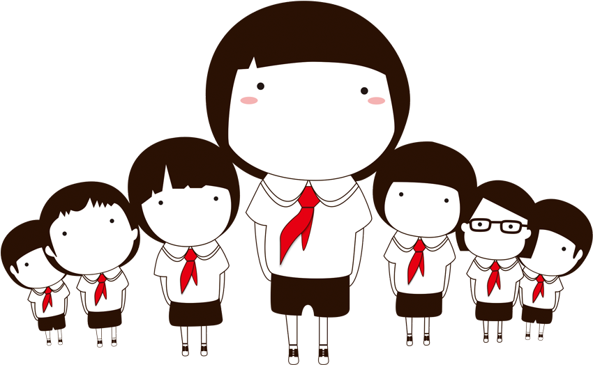 Student Guangzhou Learning First Day Of School - Cartoon (1024x1024)