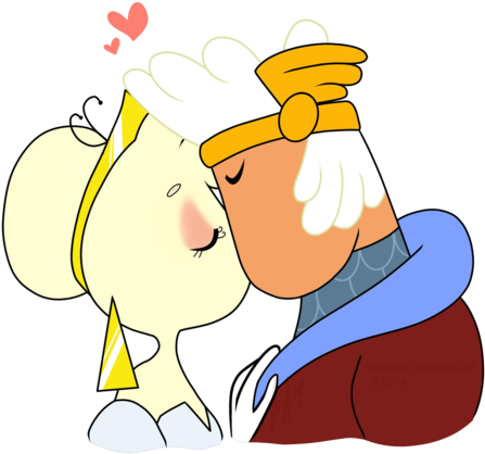 Princess Amaryllis X Brad Starlight - Cartoon (500x455)