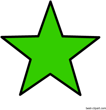 Green Star Free Png Clipart Image - Star (450x450)