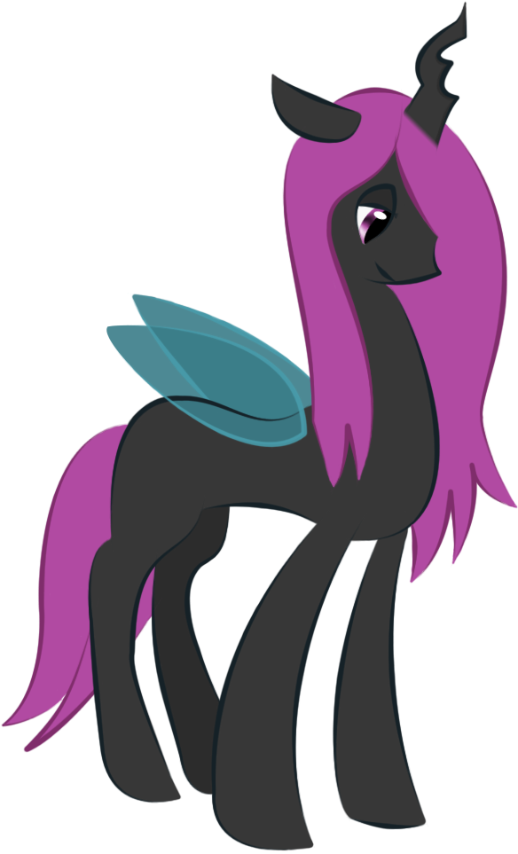 Dotrim, Changeling, Oc, Oc Only, Safe, Simple Background, - Cartoon (584x963)