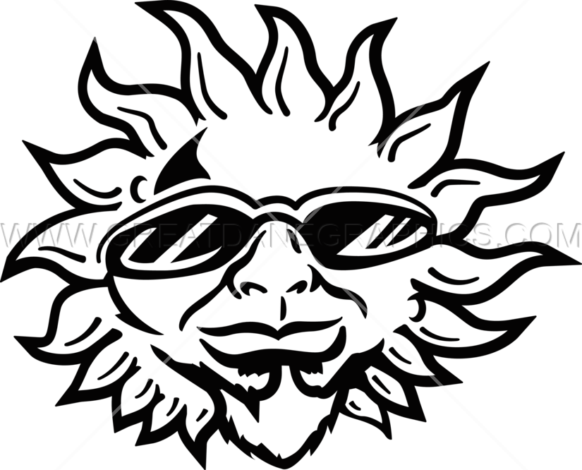 Cool Sun Production Ready Artwork For T Shirt Printing - Cool Sun Production Ready Artwork For T Shirt Printing (825x666)