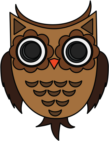 Owl Cartoon Icon - Owl Face Cartoon (550x550)