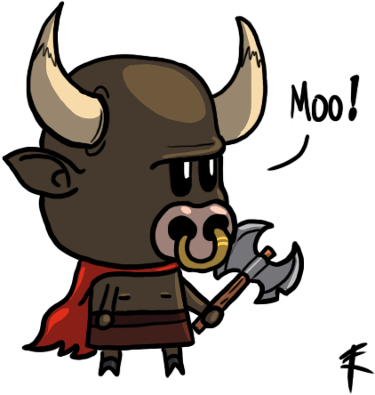 Cute Minotaur By Tastygraph On Deviantart Rh Tastygraph - Cute Minotaur Png (512x512)