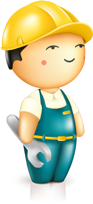 Cartoon Builder Holding Spanner Vector Free People - Dibujo De Salud Ocupacional (689x694)