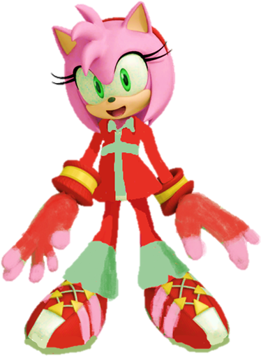 9029561 3 1 Amy Rose With New Sweet Riders Outfit By - Amy Sonic Free Riders (445x595)