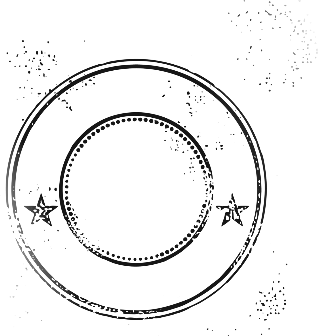 Round Passport Stamp - Passport Stamp Blank Png (1319x1394)