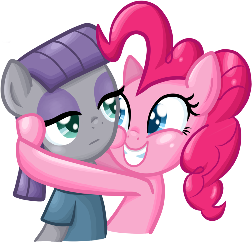 Thecheeseburger, Hug, Maud Pie, Maud Pie , Pinkie Pie, - Cartoon (887x1024)