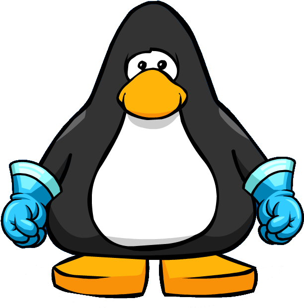 Freezing Super Gloves From A Player Card - Club Penguin Violin (697x632)