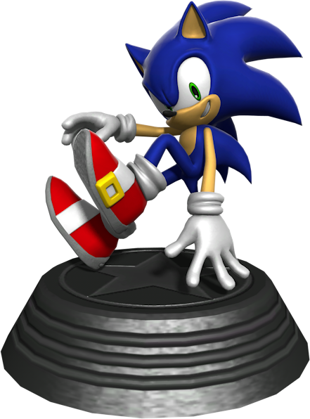 Sonic Generations Sonic Statue - Sonic Generations Statue Room (441x596)