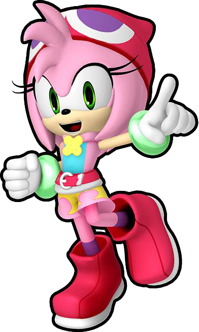 Sonic Runners Amy Rose Amitie Style - Amy Rose Sonic Runners (392x654)