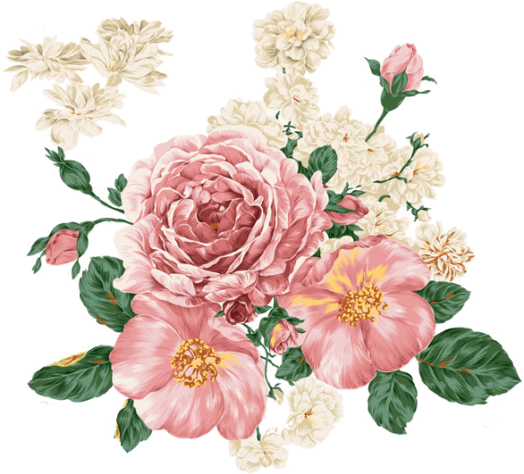 Watercolor Roseflower Drawingsprintable Paperprintable - Floral Vintage Background Flower (652x562)