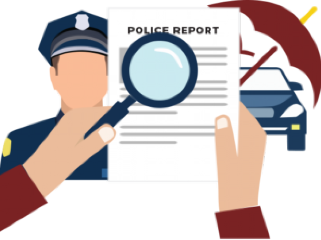 Police Clipart Police Report - Reporting To Police Clip Art (640x480)
