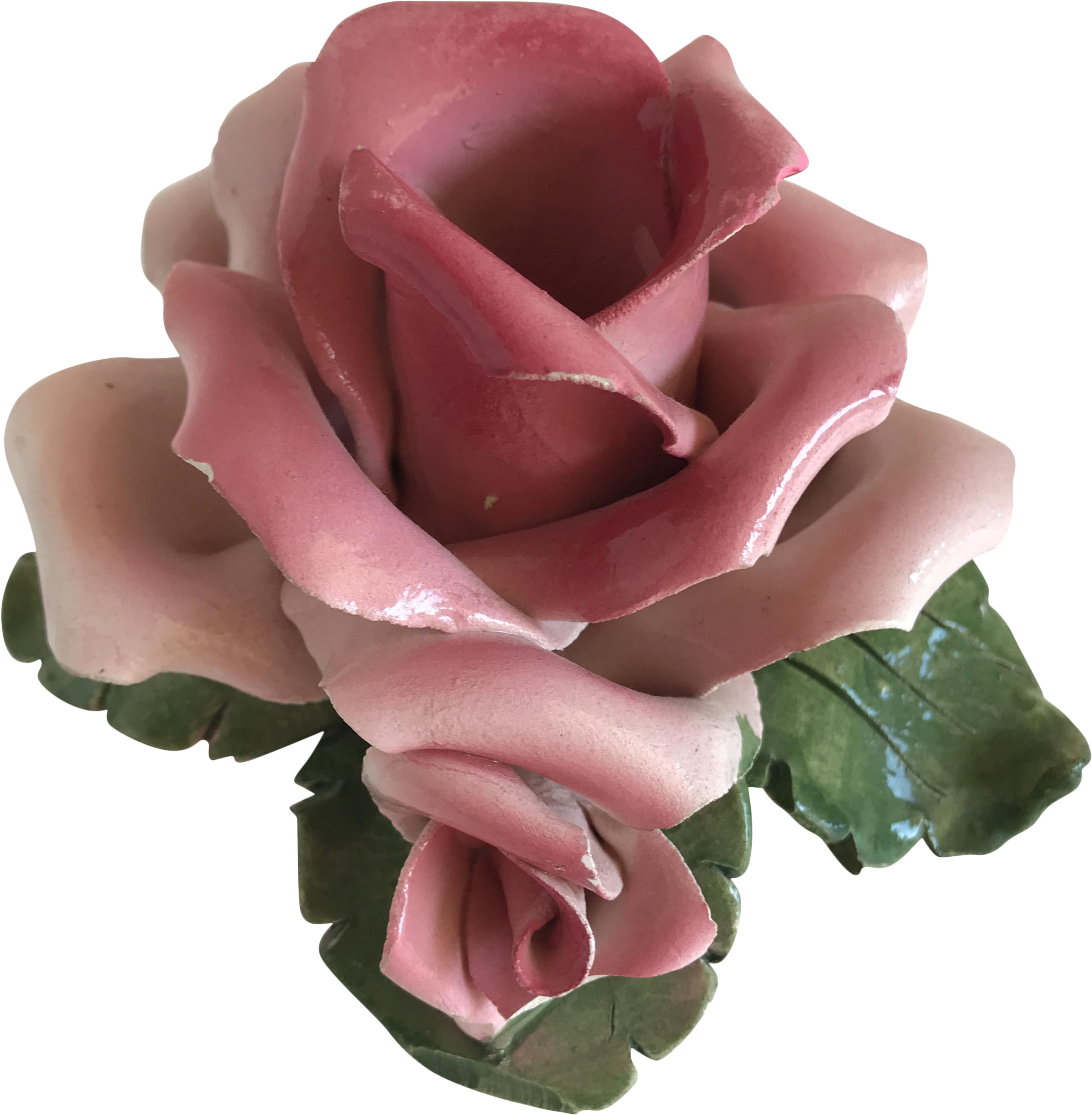 Vintage Italian Rose Candle Holder Chairish Rocking - Garden Roses (2814x2872)