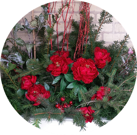 Exterior Flower Box Arrangement - Artificial Flower (582x576)