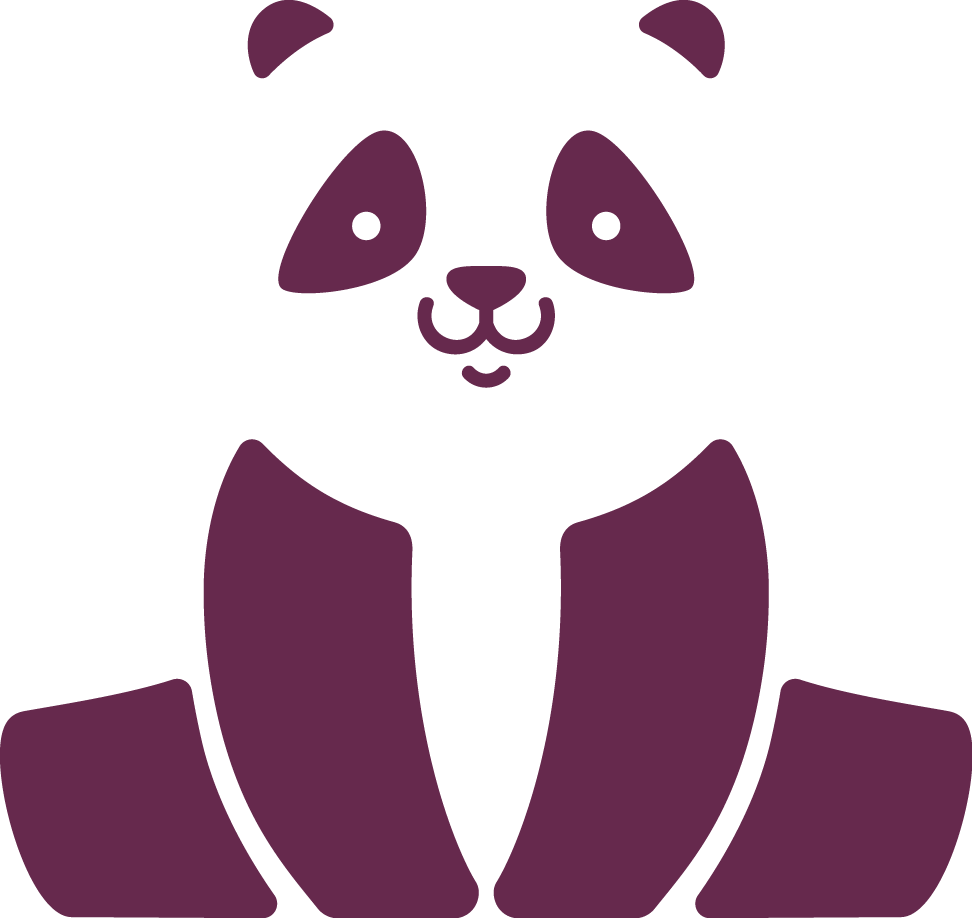 Giant Panda Logo Illustration - Vector Graphics (972x918)