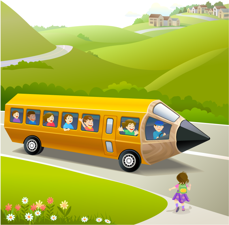 School Bus Drawing Pencil - Color This And Color That - Fun Coloring Book For Kids (1191x842)