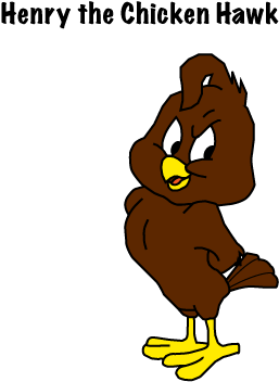 Henry The Chicken Hawk By Cuechan - Leghorn Foghorn Chicken Hawk (435x426)