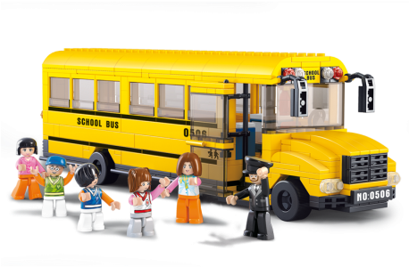 Sluban Large School Bus M38-b0506 - School Bus Sluban (500x343)