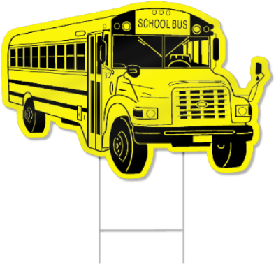 School Bus Shaped Sign - School Bus Clip Art (450x450)
