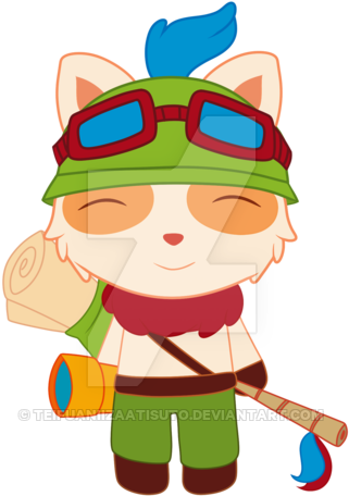 Captain Teemo On Duty By Teifuaniizaatisuto - Cartoon (400x475)