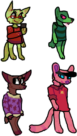 Fursona Generator Adopts By Doqslippers - Cartoon (284x443)