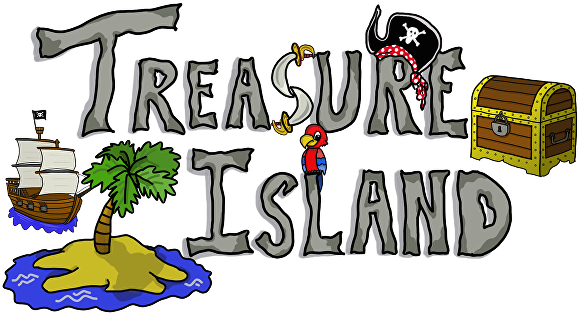 Treasure Island Graphic Title B - Cartoon (595x322)