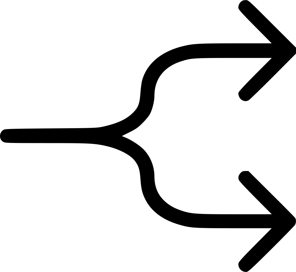 Arrows Divide Split Comments - Icon (980x900)